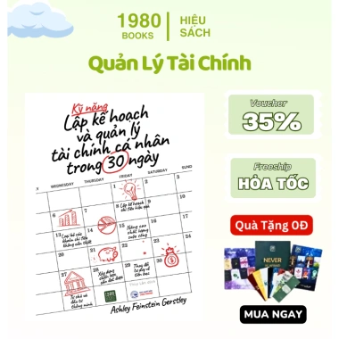 Sách Kỹ Năng Lập Kế Hoạch và Quản Lý Tài Chính Cá Nhân 30 Ngày - Hiệu 1.980 Giá 119k