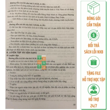 Sách Lịch sử 10 – Hướng dẫn trả lời câu hỏi & bài tập, kết nối tri thức, giá 40.500đ