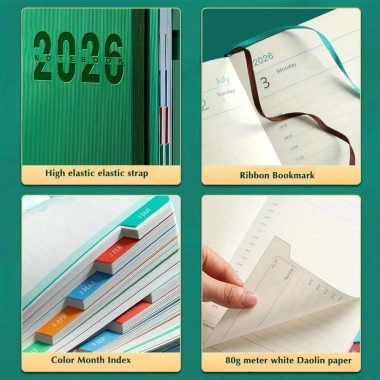 Sách lịch trình MELIFLUO 2.026 A5 - Sổ tay, quản thời gian, kế hoạch tuần học sinh
