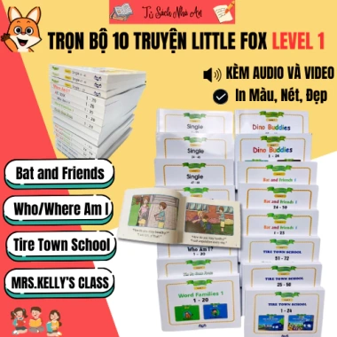 Sách Little Fox Level 1: Who Am I, Bat and Friends, kèm video audio, chỉ 135.000₫