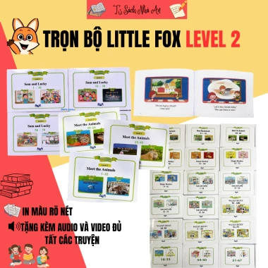 Sách Little Fox Level 2 - Bản In Màu Giấy Thường Rõ Nét, Giá Ưu Đãi 285.000₫