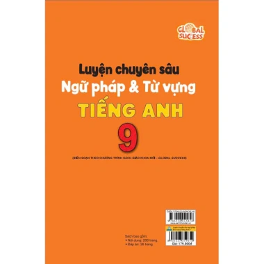 Sách Luyện Chuyên Sâu Ngữ Pháp & Từ Vựng Tiếng Anh 9 - Global Success | Giá 139.620₫ - ndbooks 9