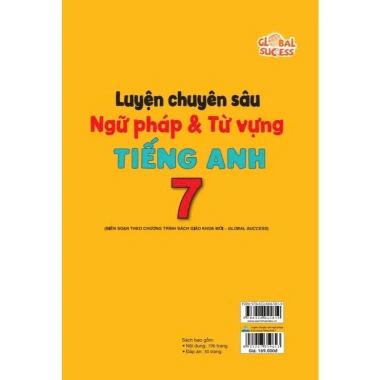 Sách Luyện Ngữ Pháp và Từ Vựng Tiếng Anh 7 - SGK Mới Global Success - 131.820 VND