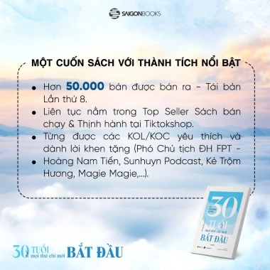 Sách Lý Thượng Long - Mọi Thứ Chỉ Mới Bắt Đầu 30 tuổi - Giá 114.750 VND