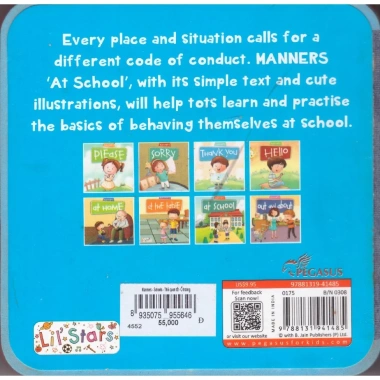 Sách Manners At School - Học cách cư xử trong môi trường học đường, phát triển kỹ năng xã hội, giá ưu đãi 49,500₫