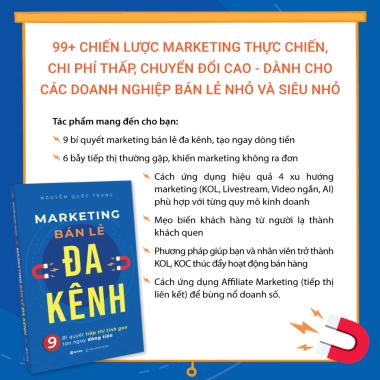 Sách Marketing Bán Lẻ Đa Kênh 9 Bí Quyết Tiếp Thị Tinh Gọn Tạo Dòng Tiền - 164k