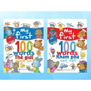Sách My First 100 Words + 120 Sticker - Học tiếng Anh bé, giá chỉ 60.000 VNĐ - ndbooks
