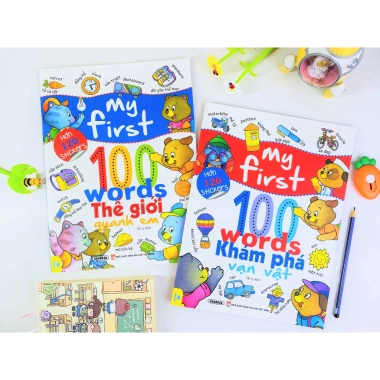 Sách My First 100 Words + 120 Sticker - Học tiếng Anh bé, giá chỉ 60.000 VNĐ - ndbooks