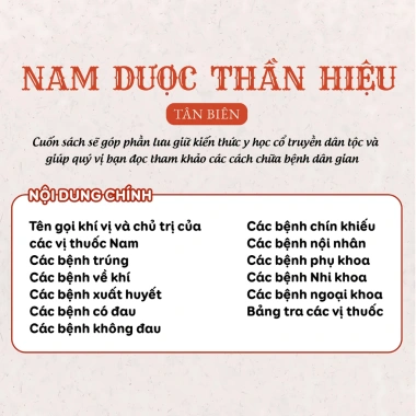Sách Nam Dược Thần Hiệu (Tân Biên) – Bài Thuốc Hay của Y Tuệ Tĩnh cho Bệnh Thường Gặp, Chỉ 195.000₫