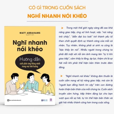 Sách Nghĩ Nhanh Nói Khéo - Hướng Dẫn Phản Ứng Thông Minh Mọi Tình Huống Giá Ưu Đãi 151k - Bizbooks