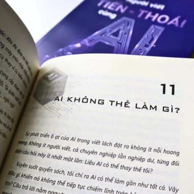 Sách Người Viết Tiến Thoái Cùng AI - Tư duy sáng tạo, khám phá AI, giảm 19% 5