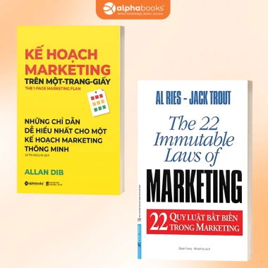 Sách Nguyên Lý Marketing + Kế Hoạch 1 Trang + 22 Quy Luật Bất Biến - 189.600 VND