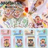 Sách Nhãn Dán Capybara NAMSHEVA - Thay Đổi Quần Áo 25P Sáng Tạo, Giảm Căng Thẳng, Nhiều Màu, Trò Chơi Cho Trẻ 6+