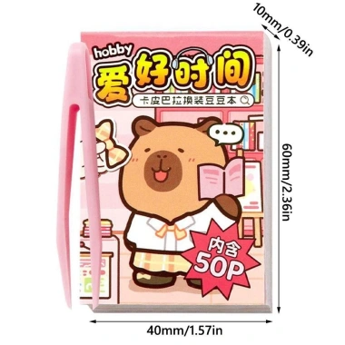 Sách Nhãn Dán Capybara NAMSHEVA - Thay Đổi Quần Áo 25P Sáng Tạo, Giảm Căng Thẳng, Nhiều Màu, Trò Chơi Cho Trẻ 6+