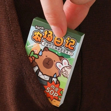 Sách Nhãn Dán Capybara NAMSHEVA - Thay Đổi Quần Áo 25P Sáng Tạo, Giảm Căng Thẳng, Nhiều Màu, Trò Chơi Cho Trẻ 6+