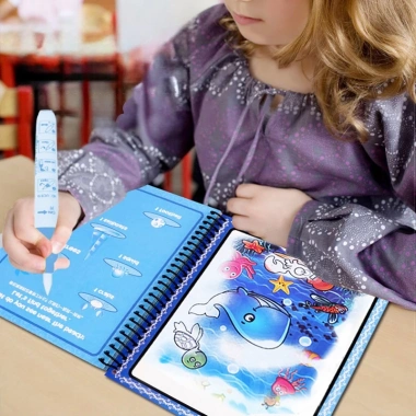 Sách nước tô màu ma thuật cho bé - Đồ chơi tranh đa chủ đề, giảm giá 13.500đ 4