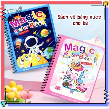 Sách Nước Tô Màu Ma Thuật Cho Bé - Đồ Chơi Tranh Tô Đa Chủ Đề, Giá 18.000 VNĐ