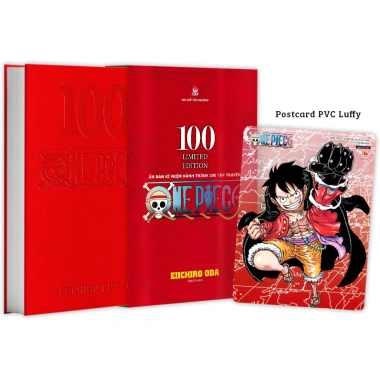 Sách One Piece Tập 100 Haki Bá Vương - Bản Giới Hạn, Limited Edition, Tặng Postcard PVC Luffy - Giá 185.000₫ Sách One Piece Tập 100 Haki Bá Vương - Bản Giới Hạn, Limited Edition, Tặng Postcard PVC Luffy - Giá 185.000₫