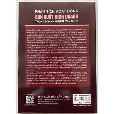 Sách Phân Tích Hoạt Động Sản Xuất Kinh Doanh - Chiến lược tăng năng suất Doanh nghiệp Xây dựng, giảm 19%