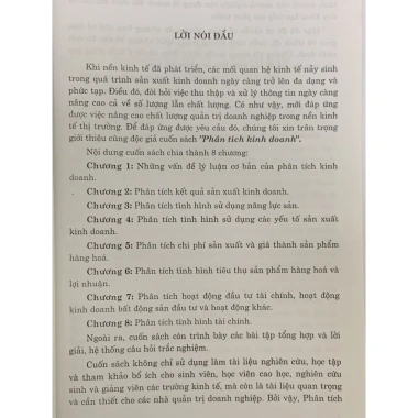 Sách Phân Tích Kinh Doanh Lý Thuyết và Thực Hành - Nguyễn Năng Phúc, Giá ưu đãi 93.120 VND 2