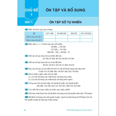 Sách Phát Triển Năng Lực Tự Học Toán 5 - GDPT Mới, Giá Ưu Đãi 75.650đ - ndbooks