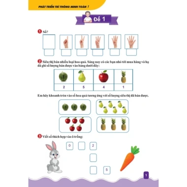 Sách Phát Triển Trí Thông Minh Toán Lớp 1 - GDPT Mới - Ndbooks Giá Ưu Đãi 38.250đ 3