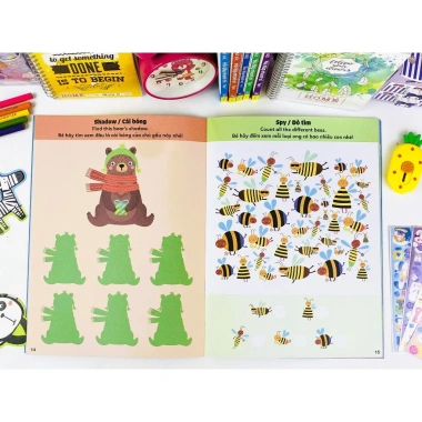 Sách Phát Triển Tư Duy Trẻ - Animal Activities Song Ngữ Anh Việt ndbooks Giá 80k