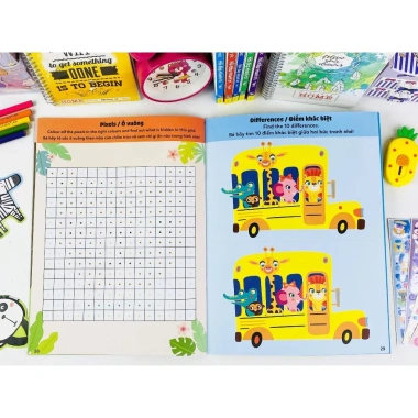 Sách Phát Triển Tư Duy Trẻ - Animal Activities Song Ngữ Anh Việt ndbooks Giá 80k