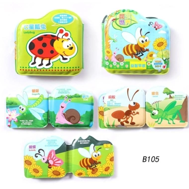 Sách phòng tắm chống nước NLINNI đổi màu, vải nổi, EVA mềm tái sử dụng - Giá 44.000₫