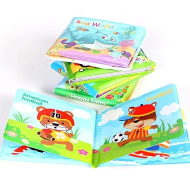 Sách phòng tắm chống nước NLINNI đổi màu, vải nổi, EVA mềm tái sử dụng - Giá 44.000₫