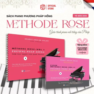Sách Piano Phương Pháp Hồng Methode Rose Tái Bản 2.025 - Giá 121.500đ, Giáo Trình Học Piano Cơ Bản