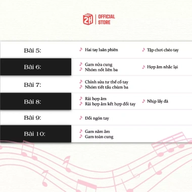 Sách Piano Phương Pháp Hồng Methode Rose Tái Bản 2.025 - Giá 121.500đ, Giáo Trình Học Piano Cơ Bản 9