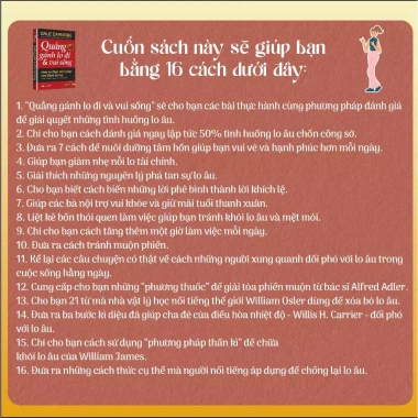 Sách Quẳng Gánh Lo Đi & Vui Sống - Khổ Lớn 2.024, Giá ưu đãi 54.000đ Tiên Phong Books 2