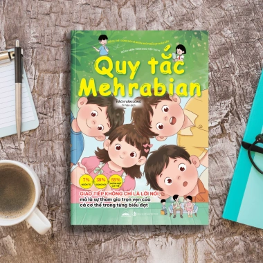 Sách Quy Tắc Mehrabian kỹ năng sống dạng truyện tranh nâng cao giao tiếp Tiên Phong 9