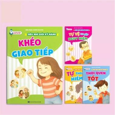 Sách Rèn Luyện Kỹ Năng Sống 4 Cuốn Cho Trẻ: Giao Tiếp, Thói Quen Tốt, Tự Thoát Hiểm, Tự Bảo Vệ - 36.000đ