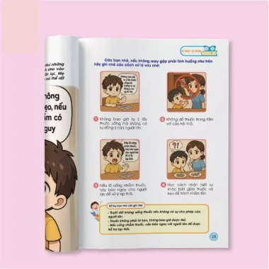 Sách Rèn Luyện Kỹ Năng Sống 4 Cuốn Cho Trẻ: Giao Tiếp, Thói Quen Tốt, Tự Thoát Hiểm, Tự Bảo Vệ - 36.000đ 7