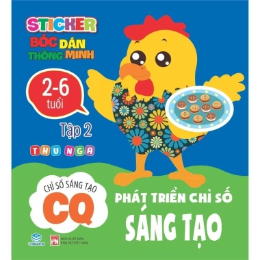 Sách Sticker Bóc Dán IQ CQ Phát triển Chỉ Số Thông Minh 2-6 tuổi Ndbooks 80.000 VND 4