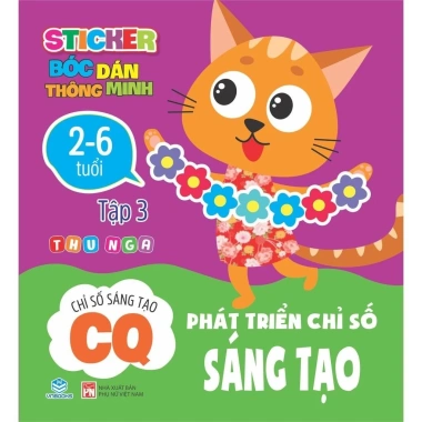 Sách Sticker Bóc Dán IQ CQ Phát triển Chỉ Số Thông Minh 2-6 tuổi Ndbooks 80.000 VND 5