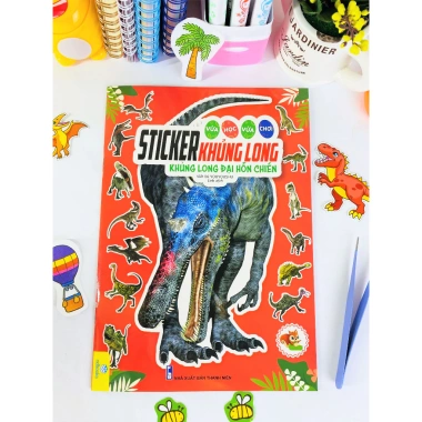 Sách Sticker Khủng Long Vừa Học Vừa Chơi - Giá Ưu Đãi 56k - ndbooks