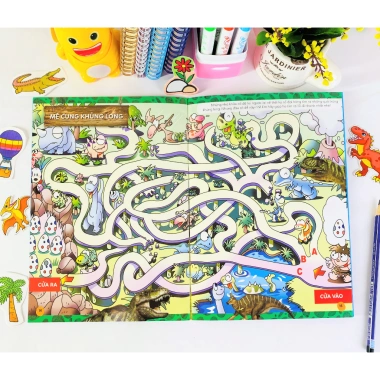 Sách Sticker Khủng Long Vừa Học Vừa Chơi - Giá Ưu Đãi 56k - ndbooks