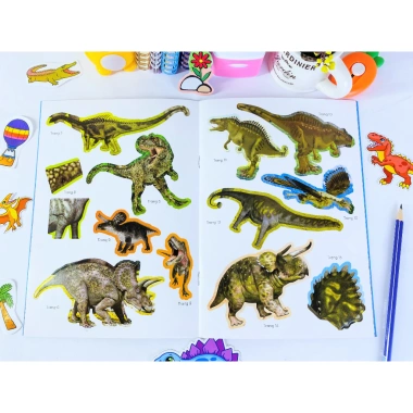 Sách Sticker Khủng Long Vừa Học Vừa Chơi - Giá Ưu Đãi 56k - ndbooks