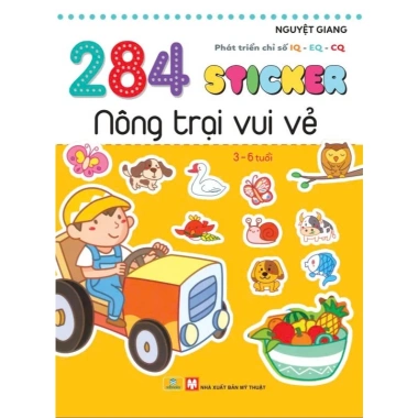 Sách Sticker Nông Trại Vui Vẻ 284 mảnh cho trẻ 3-6 tuổi - Phát triển IQ, EQ, CQ - Giá ưu đãi 63.200₫