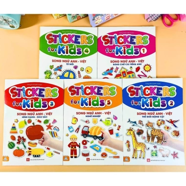 Sách Sticker Song Ngữ Anh Việt cho Trẻ - Ndbooks - Giá Ưu Đãi 56.000đ 10