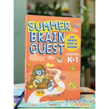 Sách Summer Brain Quest K1 Tiếng Anh Bìa Mềm Tư Duy Bé 5-6 Tuổi Á Châu Books