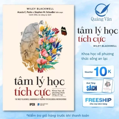 Sách Tâm lý học tích cực - Khoa học sống an lạc, tăng hạnh phúc Quảng Văn Books