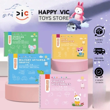 Sách Tập Vẽ Nét Rãnh Xóa Được Cho Bé - Học Tiếng Anh & Viết Lớp, Giá ưu đãi 91.000
