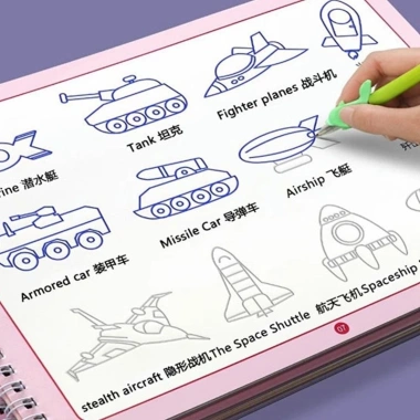 Sách Tập Vẽ Nét Rãnh Xóa Được Cho Bé - Học Tiếng Anh & Viết Lớp, Giá ưu đãi 91.000 9