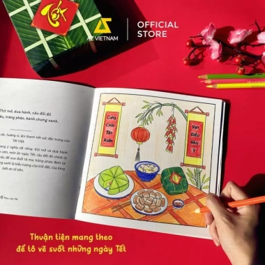Sách Thiếu Nhi Màu Của Tết - Sách tô màu giảm giá 59.000đ, phát triển sáng tạo ngày Tết 4