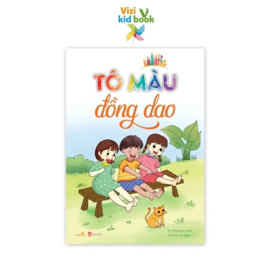 Sách thiếu nhi Tô Màu Đồng Dao A4 – Bìa Kim Tuyến – Sách cho bé – Giá 62.560đ