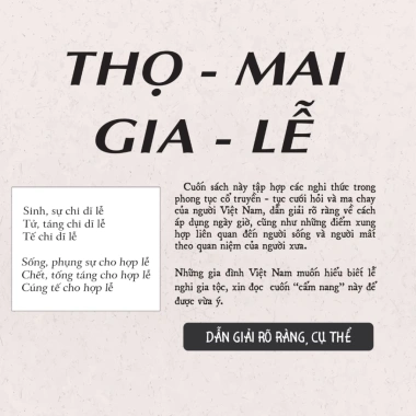 Sách Thọ Mai Gia Lễ Dẫn Giải Tục Cưới Hỏi và Ma Chay NXB Tri Thức Giá Ưu Đãi 86k